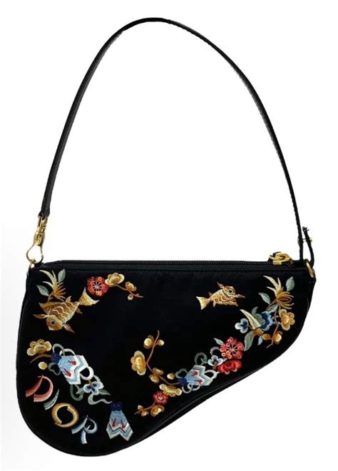 black koi saddle bag